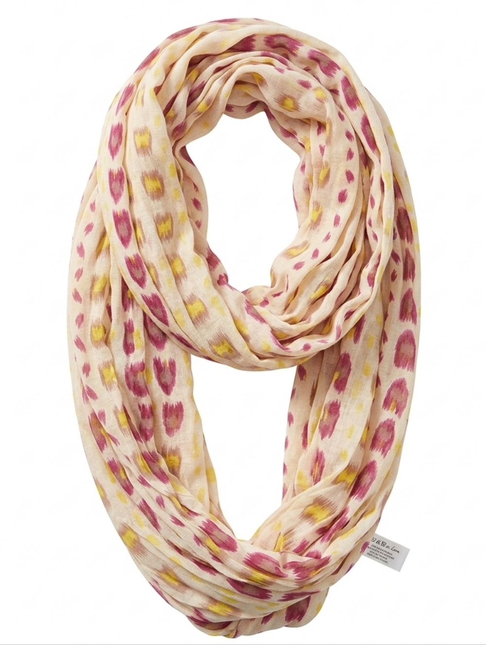 Nwt Do Everything in Love Infinity Scarf Ikat Print Lightweight Anthropologie - Picture 2 of 5